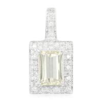 Colgante en plata con Cuncita amarillo canario