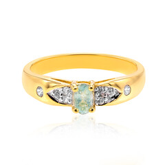 Anillo en plata con Turmalina Paraíba de Brasil