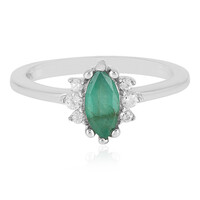 Anillo en plata con Esmeralda de Socoto