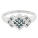 Anillo en plata con Diamante fantasía