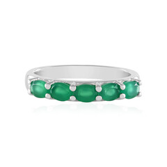 Anillo en plata con Ónix verde