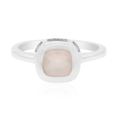 Anillo en plata con Cuarzo rosa