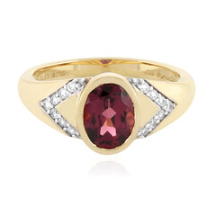 Anillo en oro con Granate de Malawi (La Revelle)
