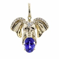 Colgante en oro con Tanzanita AAA (CIRARI)