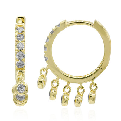Pendientes en oro con Diamante I1 (H)  (CIRARI)