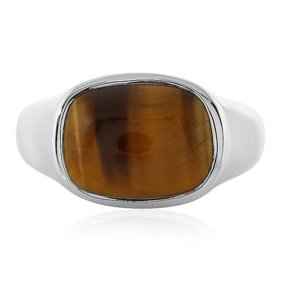 Anillo de hombre en plata con Ojo de tigre