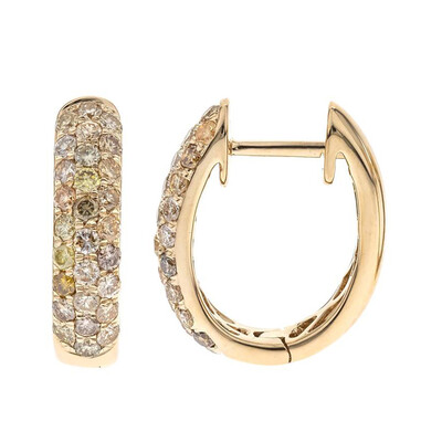 Pendientes en oro con Diamante fancy SI2 (CIRARI)