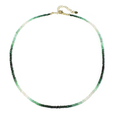 Collar en plata con Esmeralda de Brasil