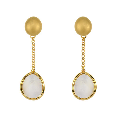 Pendientes en plata con Nácar (dagen)