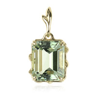 Colgante en oro con Amatista verde