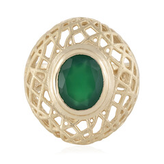 Anillo en plata con Ónix verde