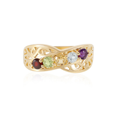 Anillo en plata con Amatista de Zambia