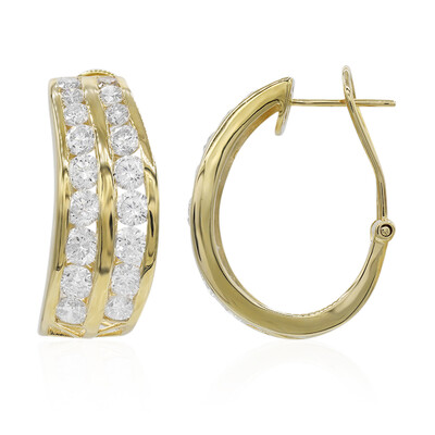 Pendientes en oro con Diamante I1 (H)  (CIRARI)