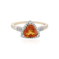 Anillo en oro con Citrino de Madeira