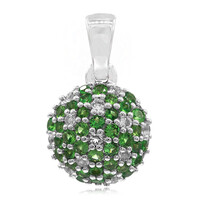 Colgante en plata con Tsavorita