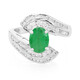 Anillo en plata con Esmeralda de Bahía