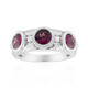 Anillo en plata con Rodolita del Valle Rift (Remy Rotenier)