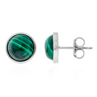 Pendientes en plata con Malaquita