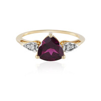 Anillo en oro con Granate Magenta