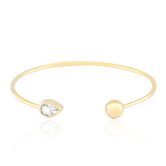 Brazalete en plata con Topacio blanco