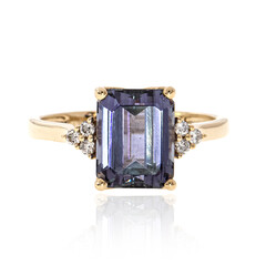 Anillo en oro con Tanzanita sin calentar (CIRARI)