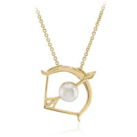 Collar en plata con Perla blanca Freshwater
