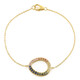 Brazalete en plata con Zafiro azul