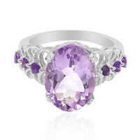 Anillo en plata con Amatista de Bolivia