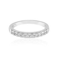 Anillo en oro con Zafiro blanco