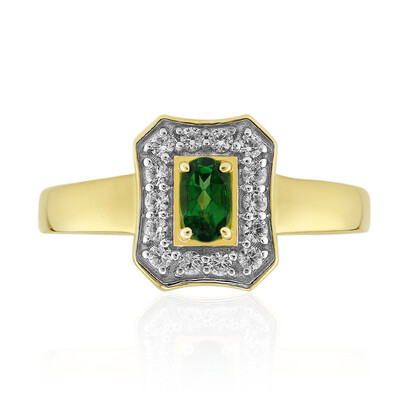 Anillo en oro con Tsavorita de Kenia AAA