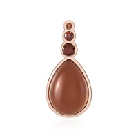 Colgante en plata con Piedra de luna chocolate (KM by Juwelo)