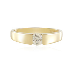 Anillo en oro con Diamante chocolate I2