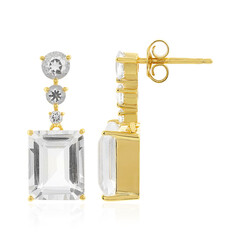 Pendientes en plata con Cuarzo blanco