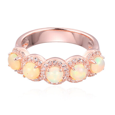 Anillo en plata con Ópalo de Australia