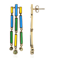 Pendientes en plata con Peridoto