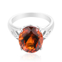 Anillo en plata con Citrino de Madeira