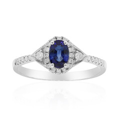 Anillo en oro con Zafiro azul Ceylon (CIRARI)