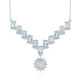 Collar en plata con Aguamarina de Brasil