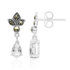 Pendientes en plata con Cuarzo blanco