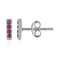 Pendientes en plata con Rodolita