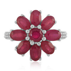 Anillo en plata con Rubí de Madagascar