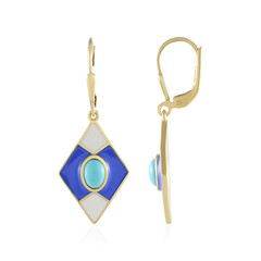 Pendientes en plata con Turquesa bella durmiente