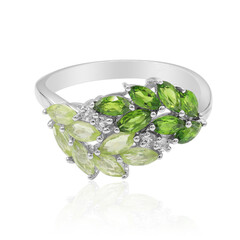 Anillo en plata con Peridoto