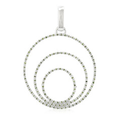 Colgante en plata con Diamante fantasía