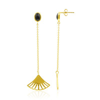 Pendientes en plata con Ónix negro