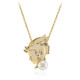 Collar en plata con Perla blanca Freshwater