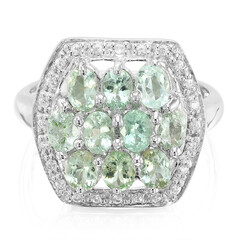 Anillo en plata con Turmalina Paraíba