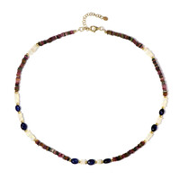 Collar en plata con Zafiro azul de Bemainty (Riya)