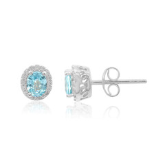 Pendientes en plata con Zircón de Ratanak Kirí
