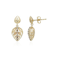 Pendientes en oro con Diamante champán I1  (Ornaments by de Melo)